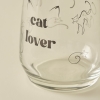 Cat Lover Glass Carafe 1100 cc - Black / Transparent