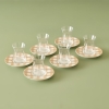 6 Pieces Pavia Porcelain Tea Cup Set 132 ml - Salmon