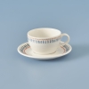 2 Pieces Marine Porcelain Tea Cup Set 270 ml - Blue