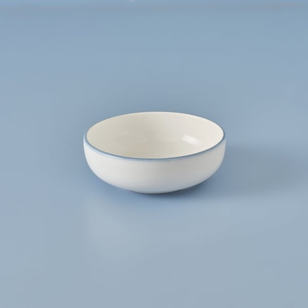 Marine Ceramic Salad Bowl 18 cm - Blue / White