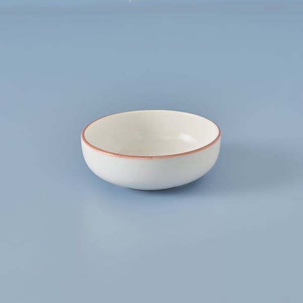 Marine Ceramic Salad Bowl 18 cm - Tile / White