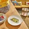 6 Pieces Keith Haring Fun Porcelain Cake Plate 19 cm - Yellow