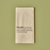 25 Pieces Hangry Day Paper Napkin Set 33 x 33 cm - Beige