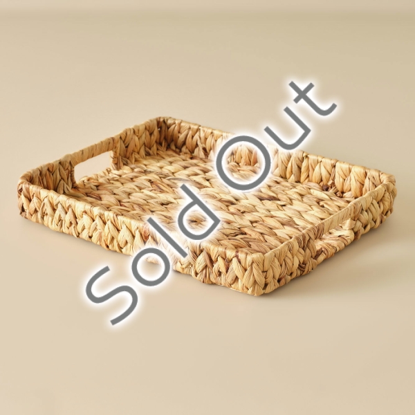 Maite Rectangular Wicker Tray 41 x 33 cm - Beige