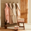 6 Pieces Casita Flos Family Bathrobe Set S/M, L/XL - Stone / Powder Pink