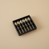6 Pieces Siena Teaspoon Set 12.5 cm - Gold