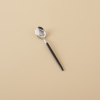 6 Pieces Siena Teaspoon Set 12.5 cm - Black / Silver