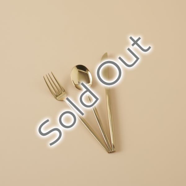 18 Pieces Siena Dessert Cutlery Set 17 / 18 / 20 cm - Gold