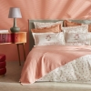 6 Pieces Samira Embroidered Double Pique Set 200 x 220 cm - Pink / White
