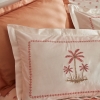 6 Pieces Samira Embroidered Double Pique Set 200 x 220 cm - Pink / White