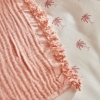 6 Pieces Samira Embroidered Double Pique Set 200 x 220 cm - Pink / White