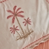 6 Pieces Samira Embroidered Double Pique Set 200 x 220 cm - Pink / White