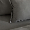5 Pieces Weena Jacquard Double Duvet Cover With Pique Set 200 x 220 cm - Grey