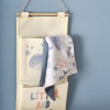 2 Pieces Marine Muslin Apron Set - White / Blue / Salmon