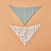 2 Pieces Safari Cotton Apron Set 40 x 21 cm - Green / Beige / Brown / Red