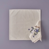 Blueberry Cotton Napkin 40 x 40 cm - Purple / White