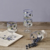 Blueberry Cotton Napkin 40 x 40 cm - Purple / White