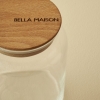 Joye Wooden Lid Jar 1400 ml - Transparent