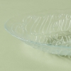 Letters Glass Serving Bowl 32 cm - Transparent