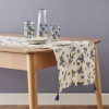 Blueberry Cotton Runner 50 x 150 cm - Purple / White