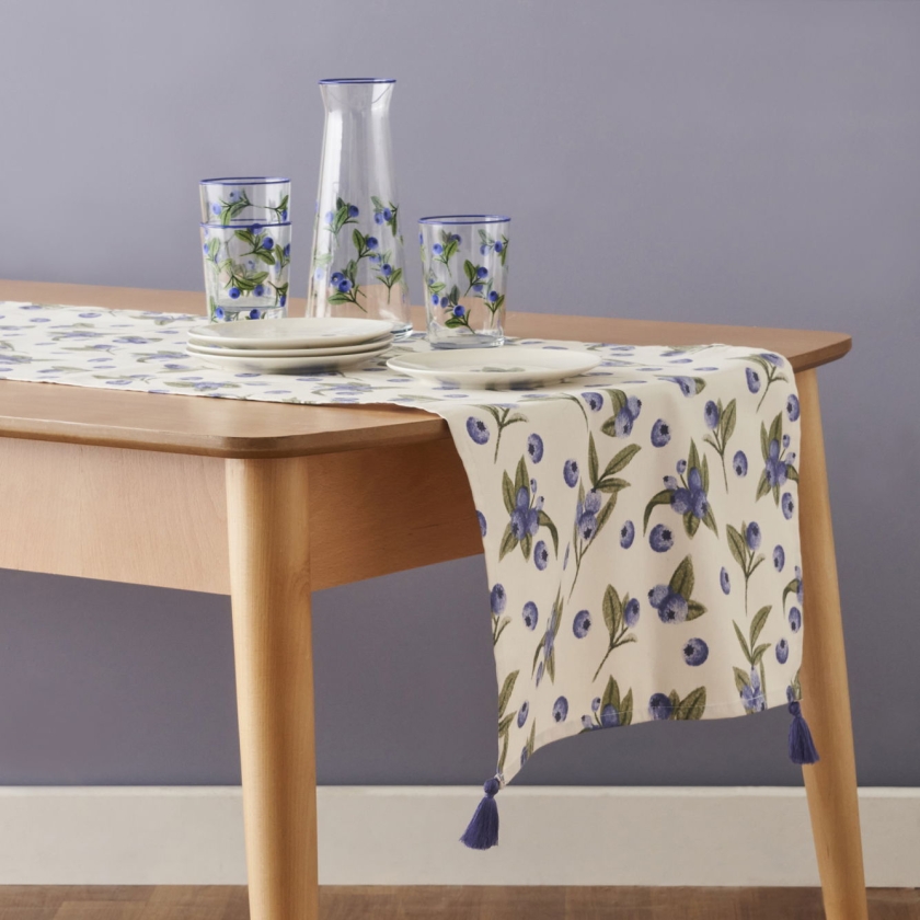 Blueberry Cotton Runner 50 x 150 cm..