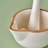 Vislo Ceramic Mortar 330 ml - White / Brown