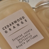 Cedarwood Scented Candle 210 gr - Beige