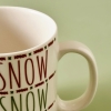 Jolly Porcelain Mug 390 ml - White / Green / Red