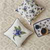 Blueberry Flounce Cushion Cover 45 x 45 cm - Purple / White / Green