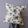 Blueberry Flounce Cushion Cover 45 x 45 cm - Purple / White / Green