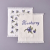 2 Pieces Blueberry Cotton Drying Cloth 40 x 50 cm - White / Purple / Green