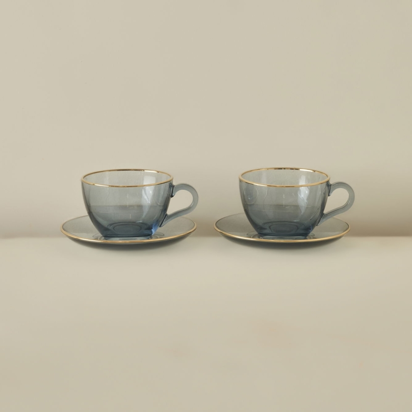 2 Pieces Allure Teacup Set 240 ml -..