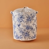 2 Pieces Bleu Blanc Laundry Basket Set 36 x 40 cm - Blue / White