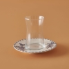 6 Pieces Bleu Blanc Tea Glass Set 132 ml - Blue / White