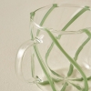 Slice Glass Cup 420 ml - Green