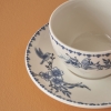 2 Pieces Bleu Blanc Porcelain Tea Cup Set 270 ml - Blue / White