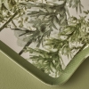 Snow Christmas Rectangular Melamine Tray 42 x 31 cm - Green / White
