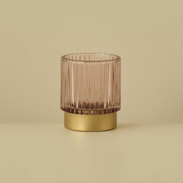 Benny Candle Holder 7 x 8 cm - Pink