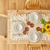 18 Pieces Motto Ceramic 6 Person Dinner Set - White / Black