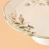 Julia Stoneware Cake Stand 32 cm - White / Green