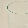 6 Pieces Stripe Glass Cup Set 440 ml - Green