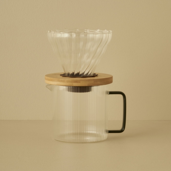 Tabarise Filter Coffee Pot 600 ml - Transparent