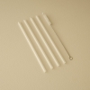 5 Pieces Nature Glass Pipette Set 20 cm - White