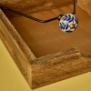 Noir Napkin Holder 19 x 18.5 x 7.5 cm - Brown / White / Blue / Black