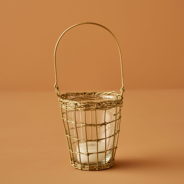Cady Candle Holder 9 x 8.5 x 9 cm - Gold