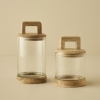 Verre Jar 600 ml - Transparent / Beige