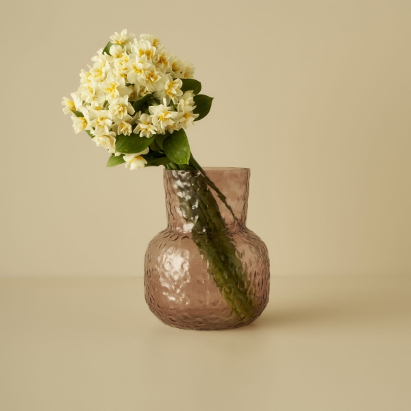 Bliss Glass Vase 16 x 20 cm - Amber