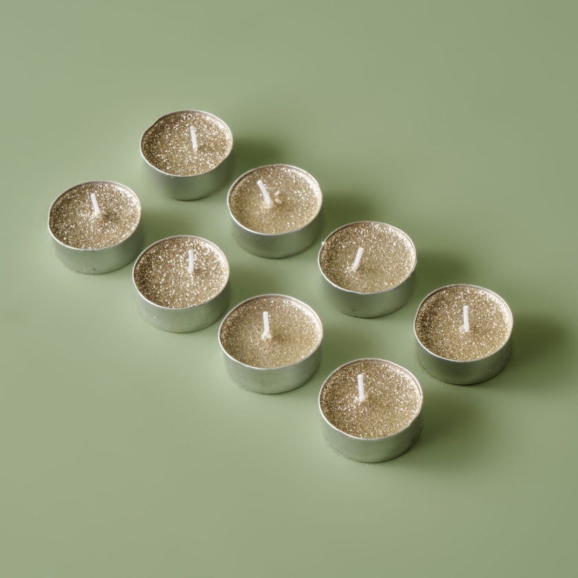8 Pieces Flor Tealight Candle Set 1..