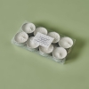 8 Pieces Flor Tealight Candle Set 12 gr - White