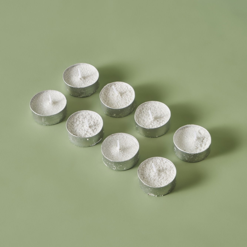8 Pieces Flor Tealight Candle Set 1..